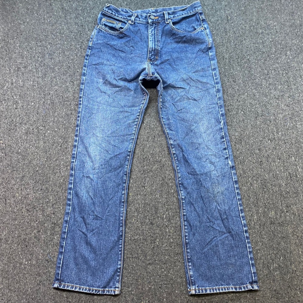 Calvin Klein Jeans Sz 28 Mens Blue Y2K Skater Straight Leg Denim Pants Vintage